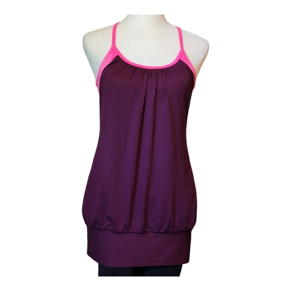 Lululemon No Limits Tank Pink Purple Lululemon Bra and Tank Combo Size 8 - Picture 5 of 14